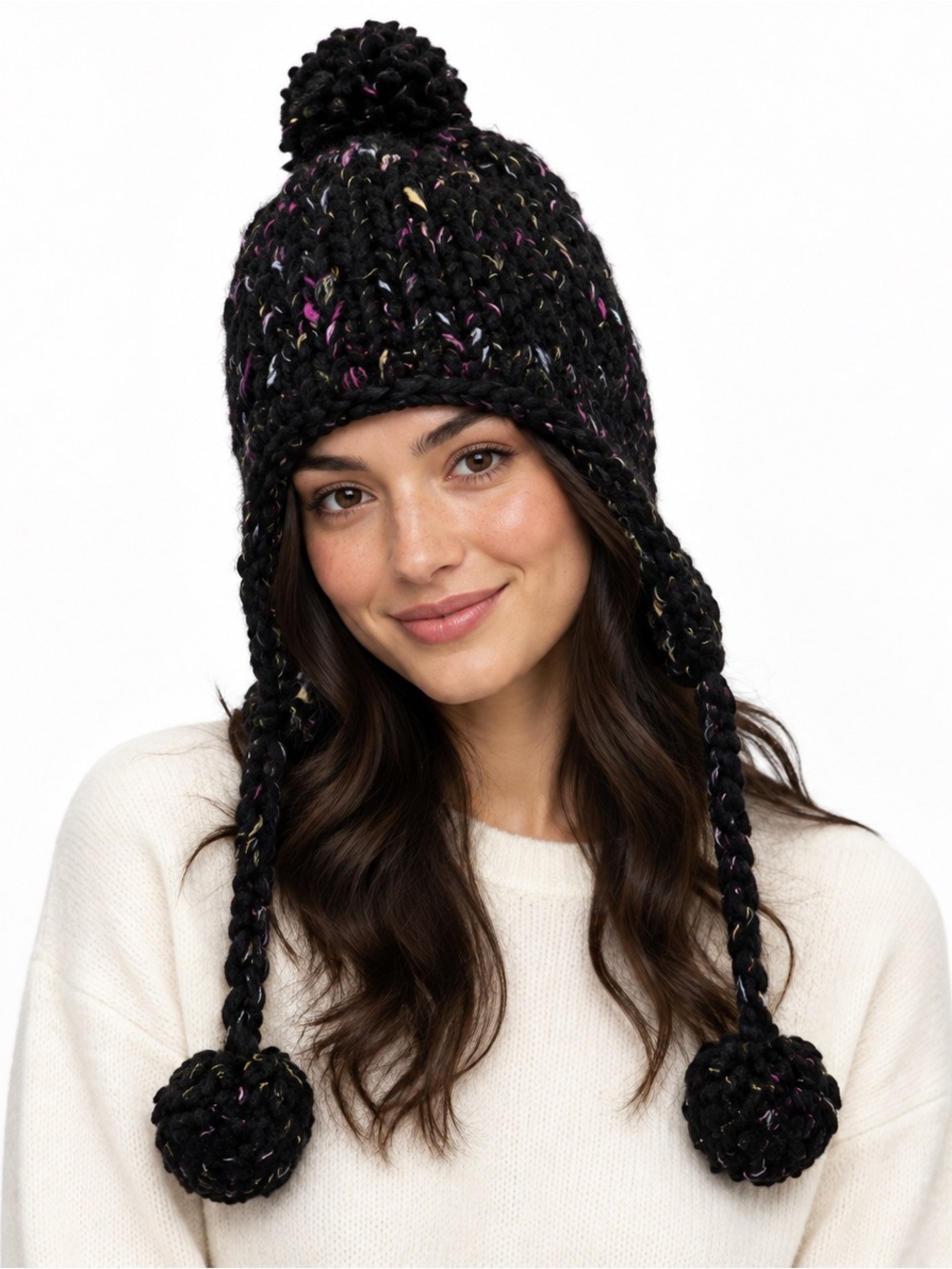 Loopy Mango chunky knit hat